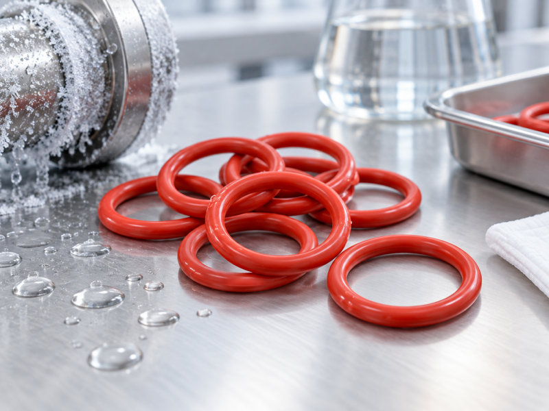 Silicone O-rings for low-temperature, weathering and clean-service applications